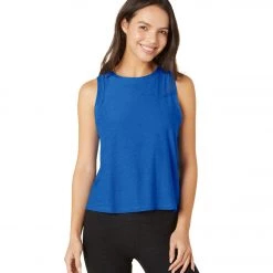 Beyond Yoga Featherweight Spacedye Balanced Muscle Yoga Tank Wayfinder Blue-Wave NEW ARRIVALS
