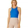 NEW ARRIVALS Beyond Yoga Focus Cropped Tank Wayfinder Blue-Wave