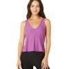 NEW ARRIVALS Beyond Yoga Featherweight Double V Tank Bright Iris Heather