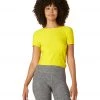 Beyond Yoga Featherweight Twist Out Tee Lemon-Citron 1 Beyond Yoga Featherweight Twist Out Tee Lemon-Citron