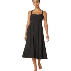 Beyond Yoga Featherweight At The Ready Square Neck Dress Darkest Night