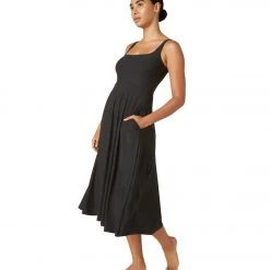 Beyond Yoga Featherweight At The Ready Square Neck Dress Darkest Night