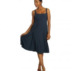 Beyond Yoga Featherweight At The Ready Square Neck Dress Nocturnal Navy NEW ARRIVALS