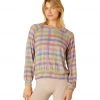 Beyond Yoga Relaxed Raglan Pullover Pastel Gingham NEW ARRIVALS 1 Beyond Yoga Relaxed Raglan Pullover Pastel Gingham NEW ARRIVALS
