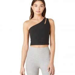 NEW ARRIVALS Beyond Yoga Spacedye Lost Your Mind Cropped Tank Darkest Night