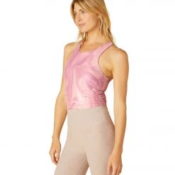 Beyond Yoga Softmark Focus Cropped Tank Chai Iris Melt