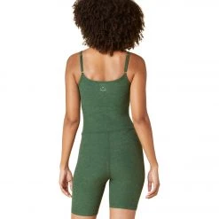 Beyond Yoga Spacedye Get In Gear Biker Jumpsuit Vetiver Green-Pine