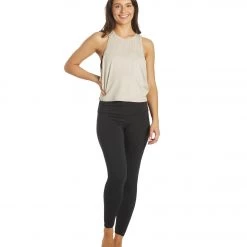 CLOTHING Varley Buckley Active Tank Silver Grey Marl 12 CLOTHING Varley Buckley Active Tank Silver Grey Marl