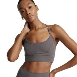 NEW ARRIVALS Varley Always Irena Bra Deep Charcoal
