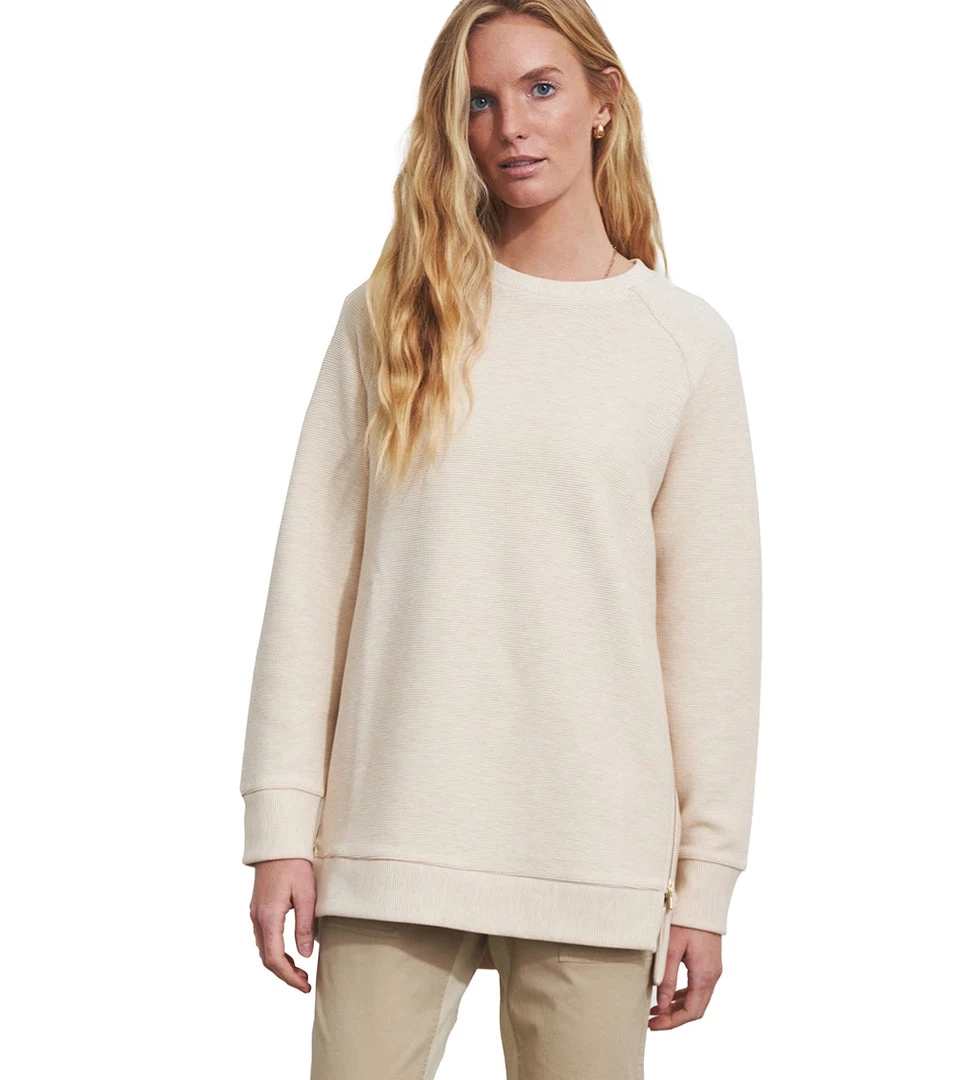 Varley Manning Sweatshirt Oatmeal Marl 3 Varley Manning Sweatshirt Oatmeal Marl