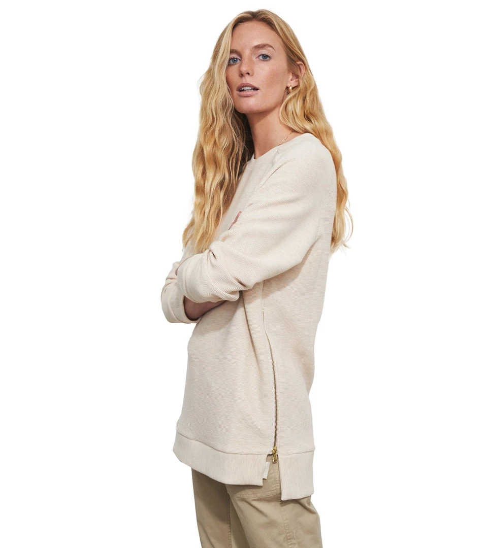 Varley Manning Sweatshirt Oatmeal Marl 7 Varley Manning Sweatshirt Oatmeal Marl