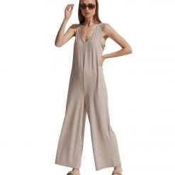 Varley Pelion Jumpsuit Taupe Marl CLOTHING