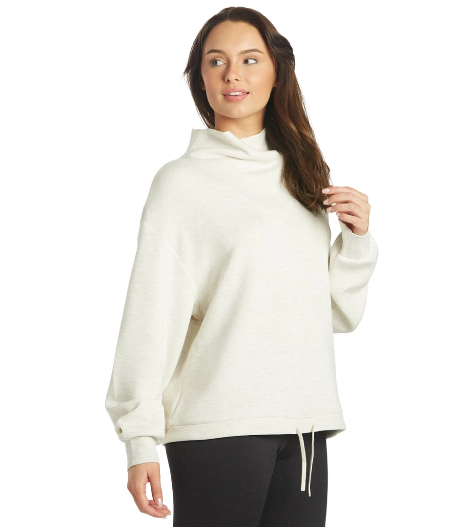 Varley Betsy Sweatshirt Ivory Marl CLOTHING 4 Varley Betsy Sweatshirt Ivory Marl CLOTHING