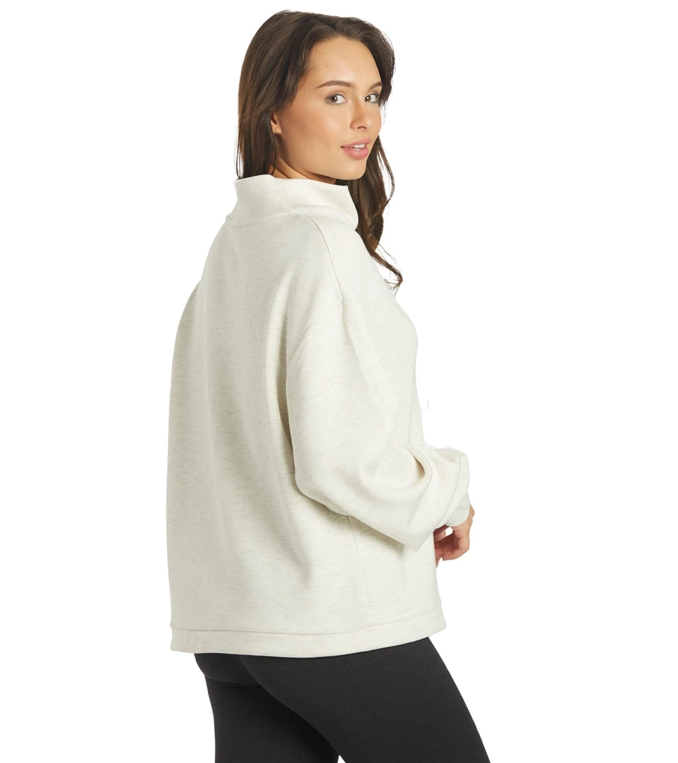 Varley Betsy Sweatshirt Ivory Marl CLOTHING 5 Varley Betsy Sweatshirt Ivory Marl CLOTHING