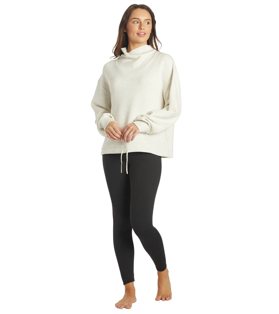Varley Betsy Sweatshirt Ivory Marl CLOTHING 6 Varley Betsy Sweatshirt Ivory Marl CLOTHING