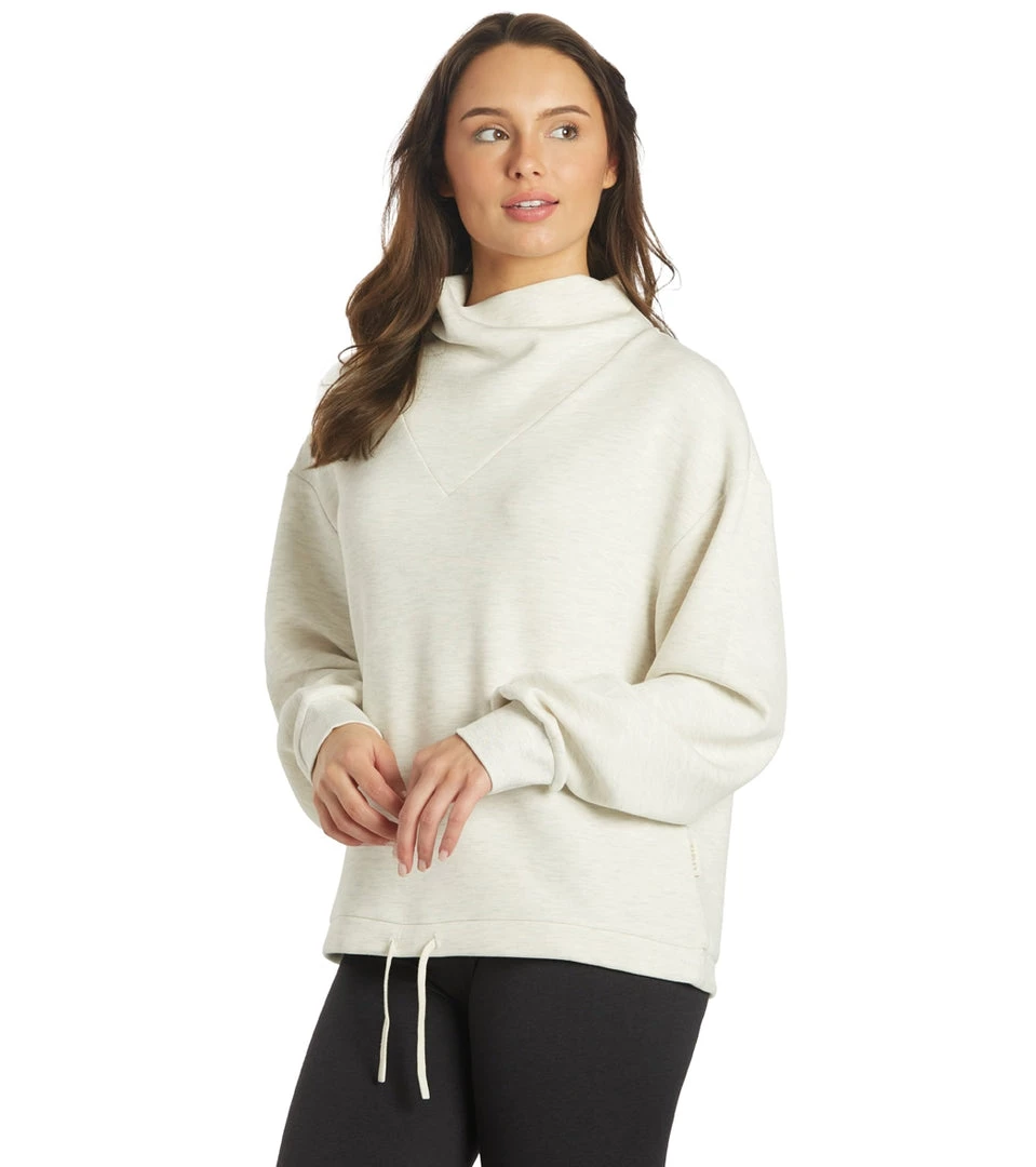 Varley Betsy Sweatshirt Ivory Marl CLOTHING 7 Varley Betsy Sweatshirt Ivory Marl CLOTHING
