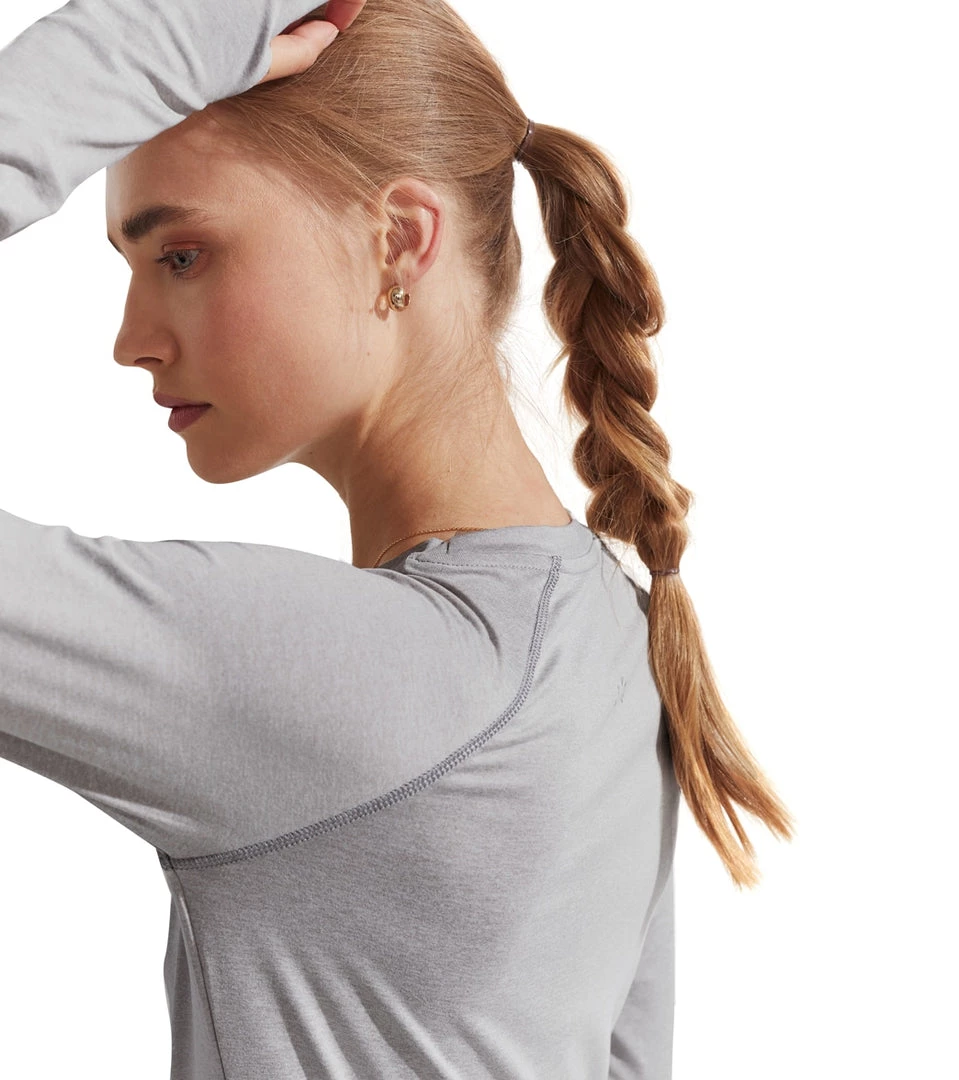 CLOTHING Varley Clara T-Shirt Grey Marl 6 CLOTHING Varley Clara T-Shirt Grey Marl