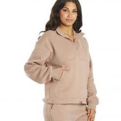 All Fenix Coco Zip Sweater Latte CLOTHING