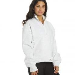 CLOTHING All Fenix Coco Zip Sweater White Marle