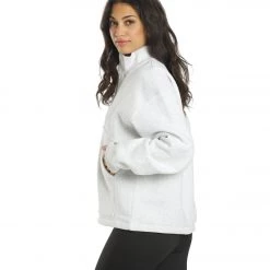 CLOTHING All Fenix Coco Zip Sweater White Marle