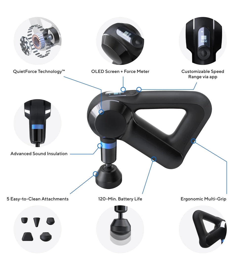 Theragun Elite™ Black/Blue 4 Theragun Elite™ Black/Blue