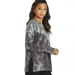 Glyder Lounge Long Sleeve Tee Black Tonal Leopard