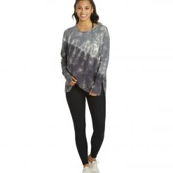 Glyder Lounge Long Sleeve Tee Black Tonal Leopard