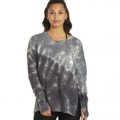 Glyder Lounge Long Sleeve Tee Black Tonal Leopard