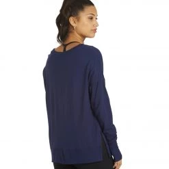 Glyder Lounge Long Sleeve Tee Indigo CLOTHING
