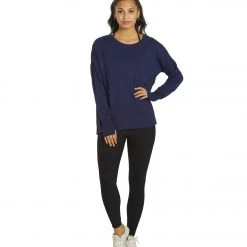 Glyder Lounge Long Sleeve Tee Indigo CLOTHING
