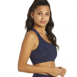 CLOTHING Glyder Full Force Yoga Sports Bra Indigo Tonal Dye