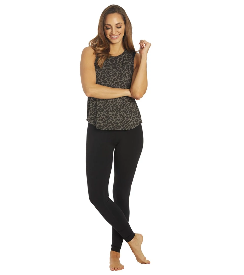 Glyder Electric Yoga Tank Black Tonal Leopard CLOTHING 6 Glyder Electric Yoga Tank Black Tonal Leopard CLOTHING