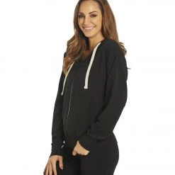 Glyder Vintage Oversized Zip Up Black CLOTHING