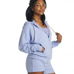 Glyder Vintage Oversized Zip Up Lilac CLOTHING