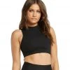 Year Of Ours Ribbed Mock Neck Bra Black CLOTHING