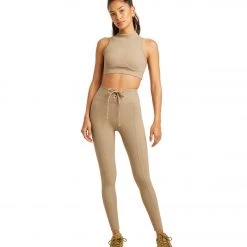 Year Of Ours Ribbed Mock Neck Bra Caribou