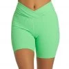 NEW ARRIVALS Year Of Ours Ribbed V Waist Biker Shorts Summer Green