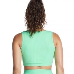 Year Of Ours Ribbed Cut Out Bra Summer Green CLOTHING