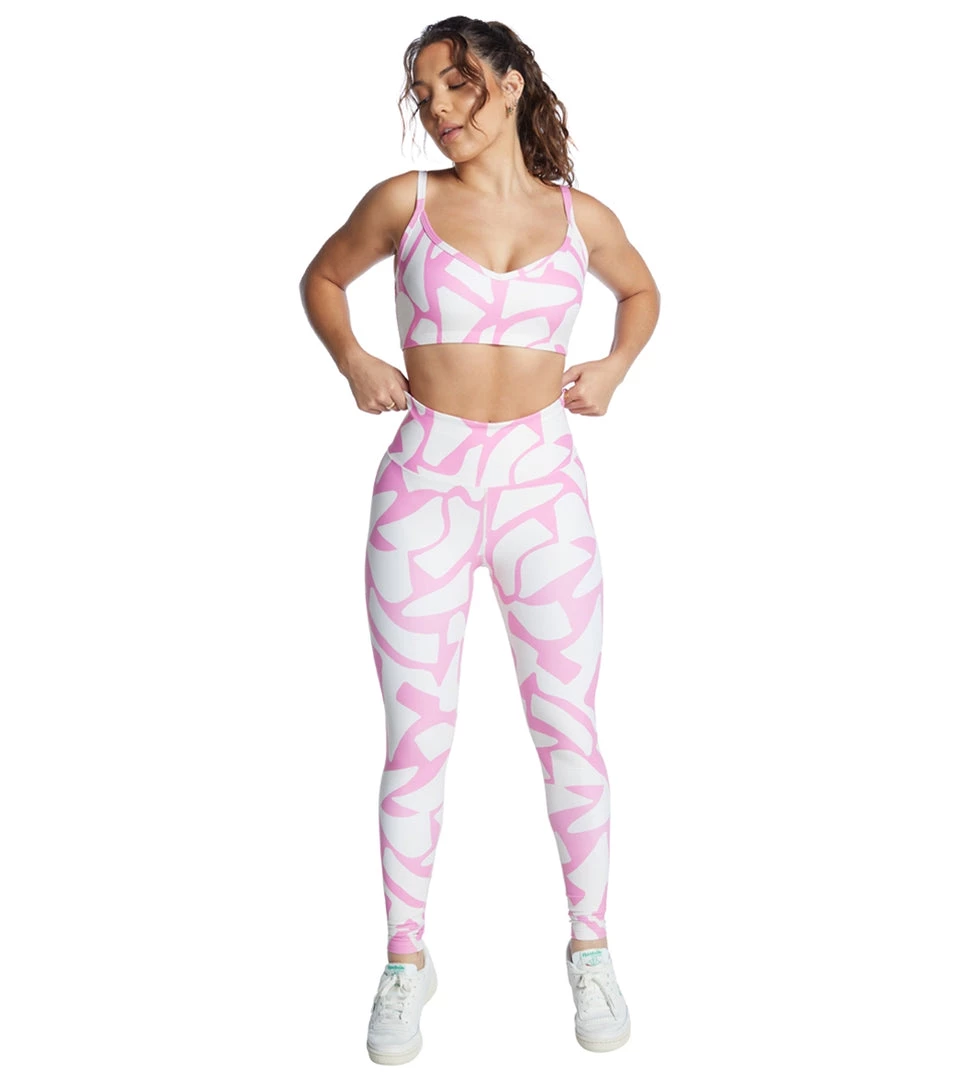 CLOTHING Year Of Ours Rio Giselle Leggings Pink/Bone 6 CLOTHING Year Of Ours Rio Giselle Leggings Pink/Bone