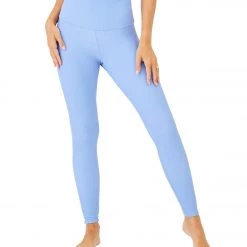 Onzie Ribbed 7/8 Yoga Leggings Periwinkle Rib