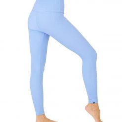 Onzie Ribbed 7/8 Yoga Leggings Periwinkle Rib 13 Onzie Ribbed 7/8 Yoga Leggings Periwinkle Rib
