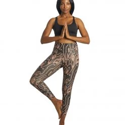 Onzie Ribbed 7/8 Yoga Leggings Roads CLOTHING