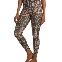 Onzie Ribbed 7/8 Yoga Leggings Roads CLOTHING