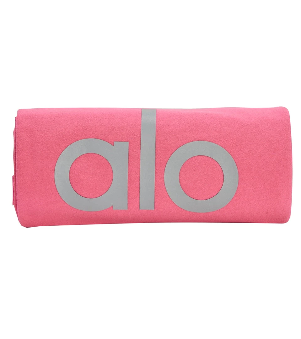 Alo Yoga Grounded No-Slip Mat Towel Hot Pink NEW ARRIVALS 4 Alo Yoga Grounded No-Slip Mat Towel Hot Pink NEW ARRIVALS