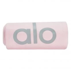 Alo Yoga Grounded No-Slip Mat Towel Powder Pink NEW ARRIVALS