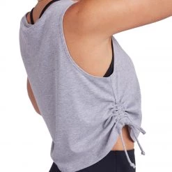 Onzie Side Tie Tank Heather Grey Core Rib NEW ARRIVALS 11 Onzie Side Tie Tank Heather Grey Core Rib NEW ARRIVALS