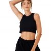 NEW ARRIVALS Onzie Sculpt Tank Black Core Rib