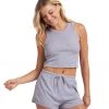 NEW ARRIVALS Onzie Sculpt Tank Heather Grey Core Rib