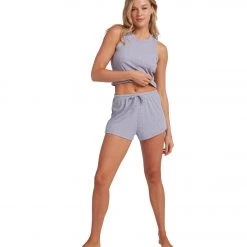 NEW ARRIVALS Onzie Sculpt Tank Heather Grey Core Rib