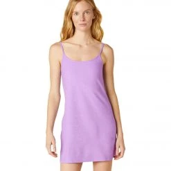 NEW ARRIVALS Beyond Yoga Spacedye Essential Dress Crisp Lavender Heather